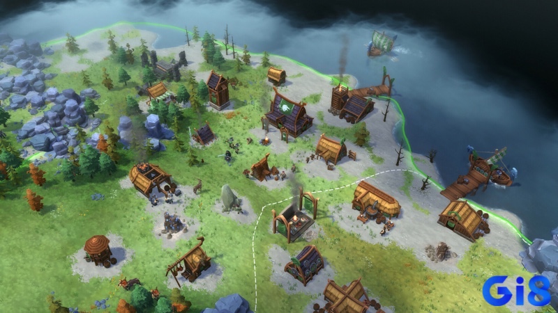 Northgard mang đến trải nghiệm chiến thuật thời gian thực nhẹ nhàng, lý tưởng cho người mới bắt đầu
