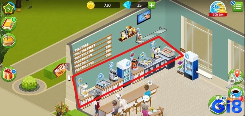Game My Cafe có lối chơi mô phỏng quản lý việc kinh doanh hấp dẫn