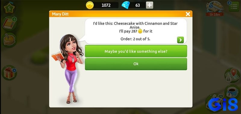 Nhiệm vụ chính của bạn trong game là pha chế các món thức uống theo yêu cầu của khách hàng