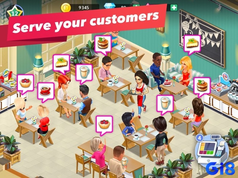 Game My Cafe có đồ họa đẹp mắt và tươi sáng dễ thương