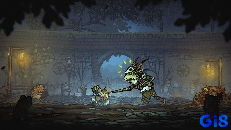 Kẻ thù trong Game Tails of Iron rất đa dạng, từ lính ếch thường đến các con boss khổng lồ
