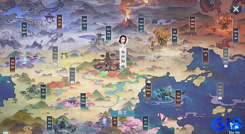 Bản đồ game rộng lớn và được thiết kế chi tiết giúp bạn có nhiều trải nghiệm hơn