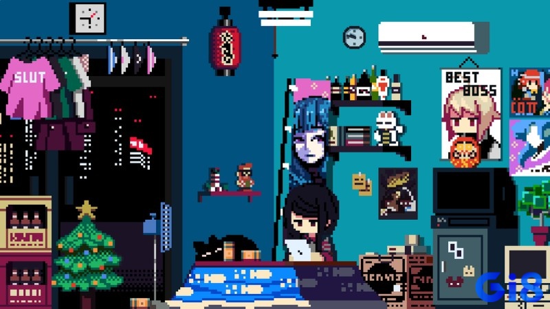Game VA-11 Hall-A có đồ họa dạng pixel art cổ điển và đẹp mắt