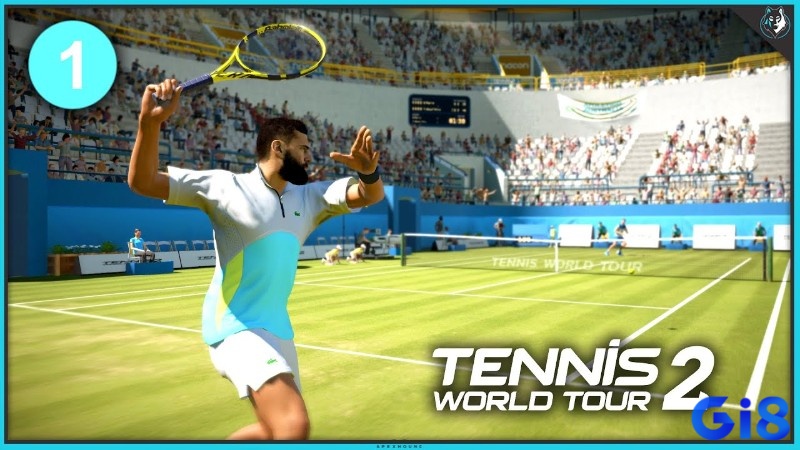 Gameplay chân thực trong Tennis World Tour 2 như trên sân đấu