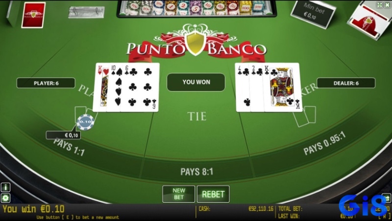 Punto Banco – phiên bản phổ biến nhất, nơi mọi hành động đều tuân theo quy tắc cố định.