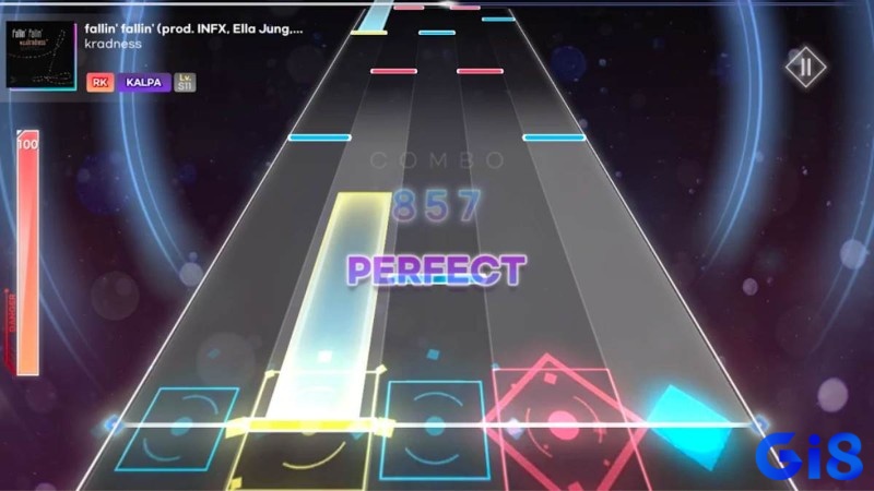 Game âm nhạc yêu cầu chơi theo nhịp để ghi điểm