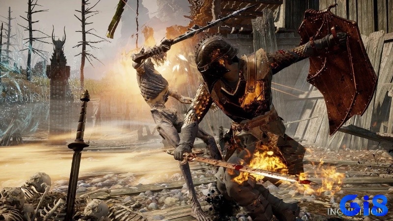 Xây dựng đội hình và đưa ra lựa chọn ảnh hưởng cốt truyện trong Dragon Age: Inquisition.
