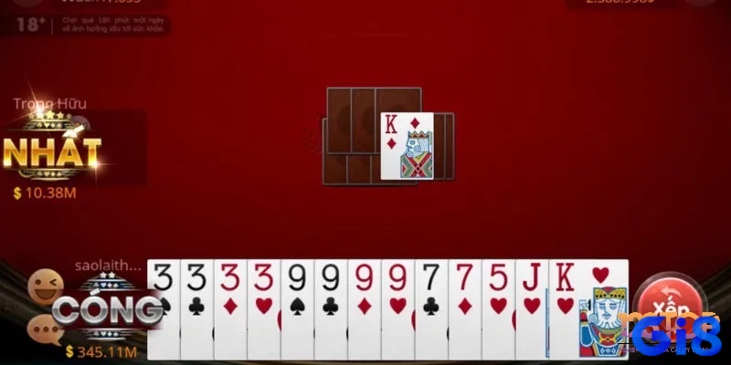 Một người chơi đánh hết bài thì ván game bài tiến lên sẽ kết thúc