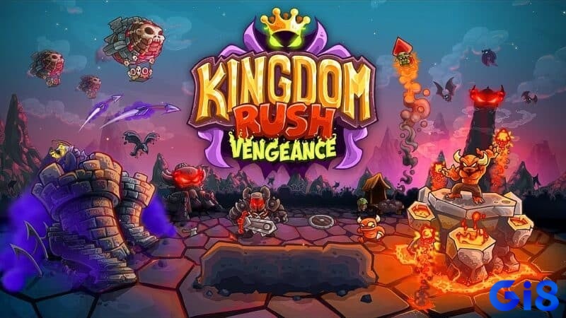 Kingdom Rush Vengeance là chuẩn mực của dòng tower defense, với hệ thống tháp và chiến lược phòng thủ đa dạng trên top game chiến thuật mobile.
