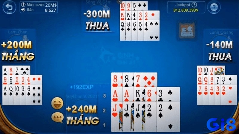 So sánh độ lớn từng chi với chi của đội thủ để xác định thắng thua trong mậu binh