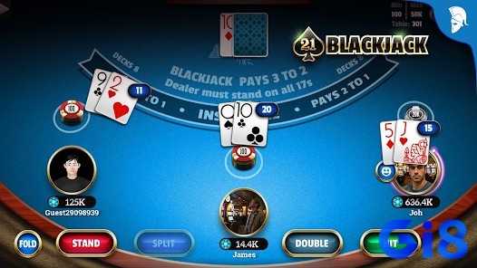 Các hành động trong trò chơi blackjack miễn phí mà anh em cược thủ cần nắm rõ