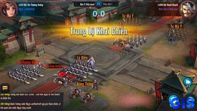 Game công thành xưng đế mobile tái hiện Tam Quốc hào hùng với đồ họa sống động, khiến người chơi khó rời mắt.