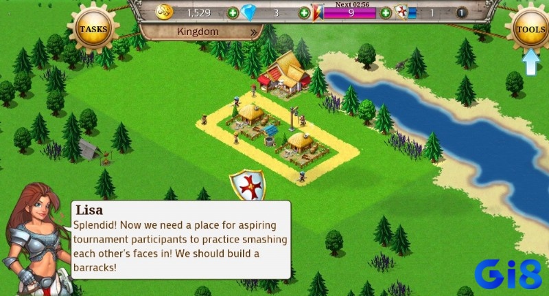 Kingdoms & Lords hấp dẫn nhờ cốt truyện đậm chất trung cổ và hệ thống chiến đấu mang tính chiến lược cao