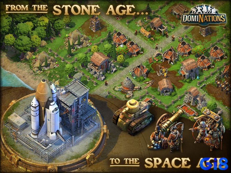 DomiNations tạo điểm nhấn nhờ cốt truyện lịch sử sâu sắc và cách phát triển nền văn minh độc đáo