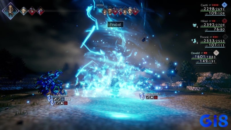 Mỗi nhân vật trong game Octopath Traveler II đều có bộ kỹ năng riêng biệt tạo nên sự đa dạng cho chiến thuật