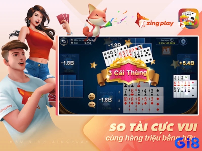 Mậu Binh ZingPlay được yêu thích nhờ giao diện chuyên nghiệp và cộng đồng người chơi đông đảo.