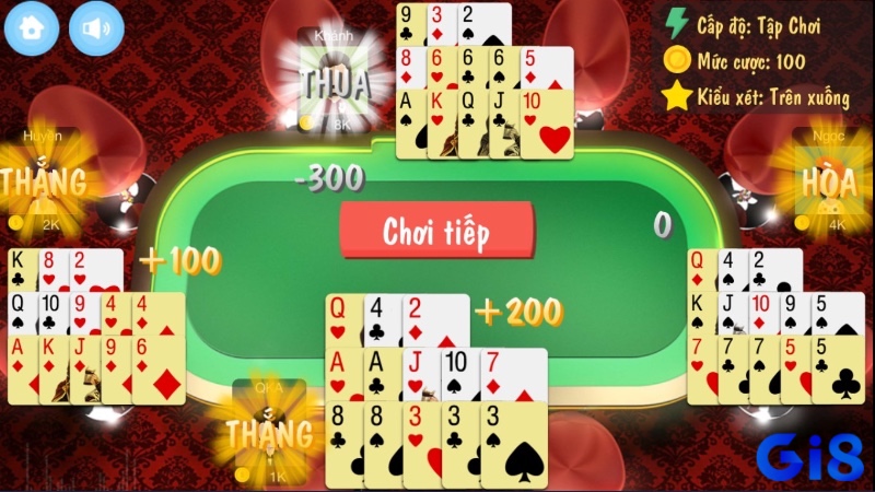 Phiên bản offline giúp bạn tận hưởng Mậu Binh iOS mọi lúc mà không cần kết nối internet.