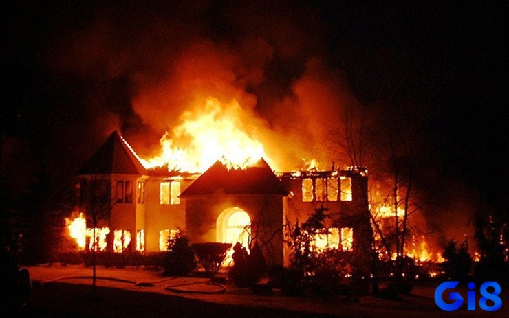 Mơ thấy cháy nhà đánh con gì?