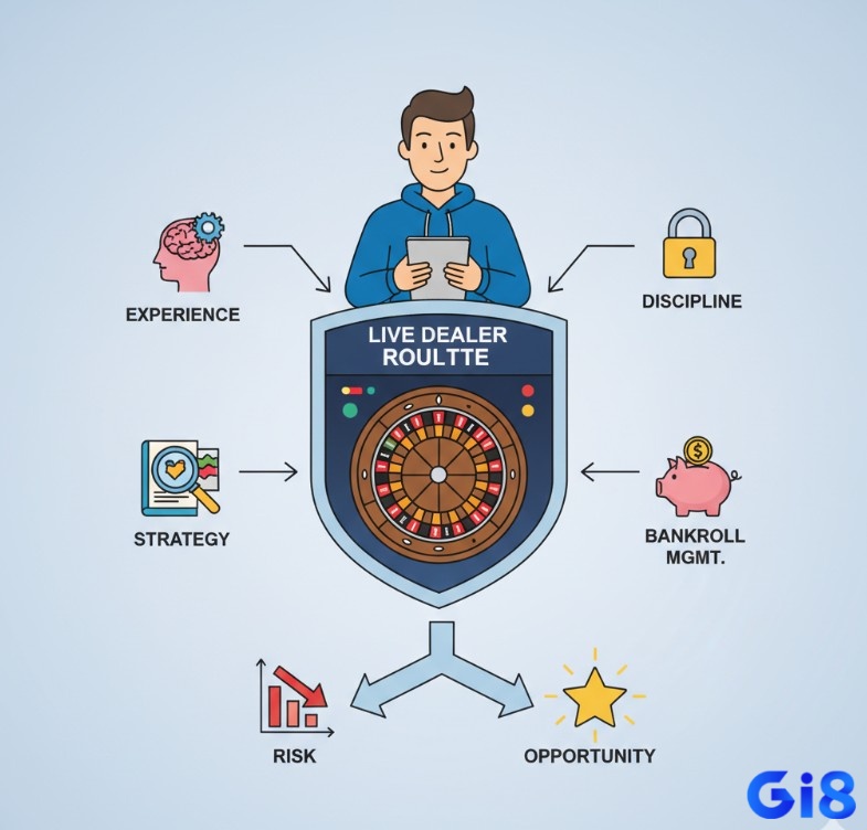 Người chơi áp dụng chiến lược và quản lý vốn thông minh trong Live Dealer Roulette là gì để tạo lợi thế
