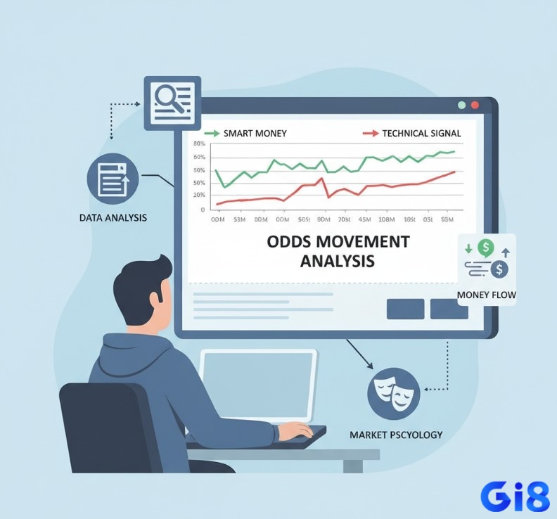 Chuyên gia phân tích biến động odds trên biểu đồ để nhận diện dòng tiền thật và tín hiệu kỹ thuật trong cá cược