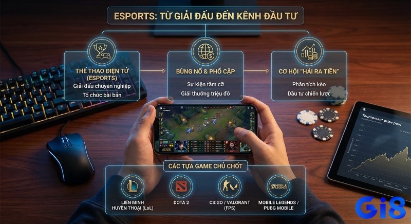 Tổng quan về Thể thao điện tử: từ giải đấu chuyên nghiệp bùng nổ đến kênh đầu tư hái ra tiền cùng các game như LoL, Dota 2