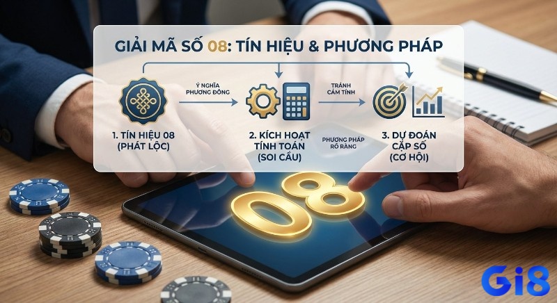 Quy trình 3 bước giải mã số 08: chuyển tín hiệu phát lộc thành phương pháp soi cầu rõ ràng, dự đoán cặp số mang lại cơ hội thắng