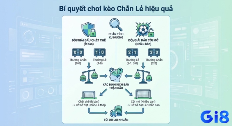 Hướng dẫn chi tiết cách chơi kèo Chẵn Lẻ hiệu quả bằng phân tích xu hướng, kịch bản trận đấu, tối ưu lợi nhuận