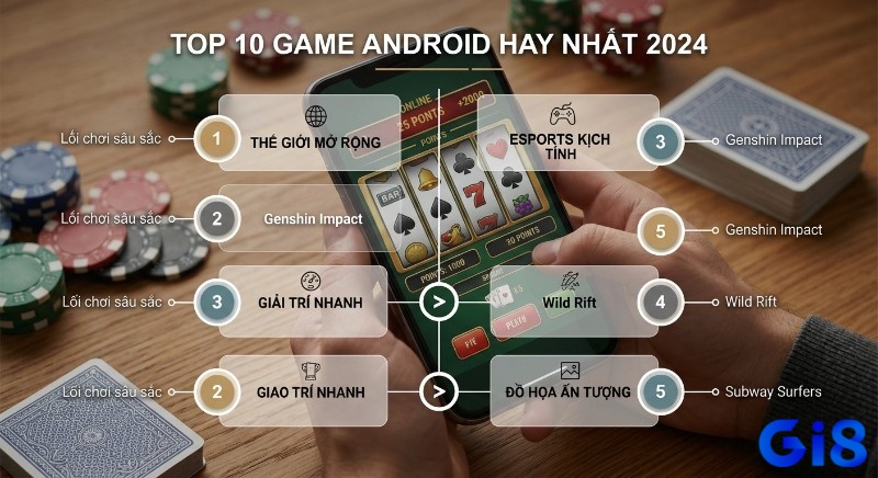 Tổng hợp TOP 10 những game hay nhất trên android theo các tiêu chí lối chơi, thế giới mở, esports và đồ họa ấn tượng