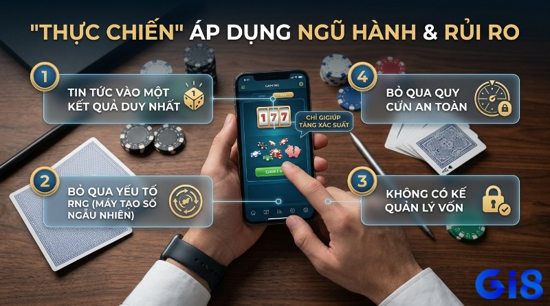 Người chơi cần tránh việc quá tin vào một kết quả, bỏ qua tính ngẫu nhiên và thiếu kiểm soát vốn khi áp dụng ngũ hành soi cầu