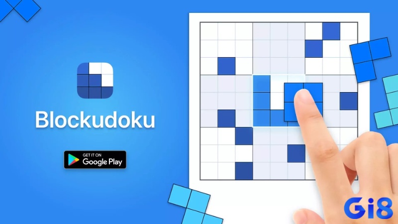 Blockudoku với bàn chơi 9 x 9 và nhiều khối hình khác nhau