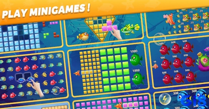 Block Puzzle Ocean 1010 với các khối hình theo chủ đề biển