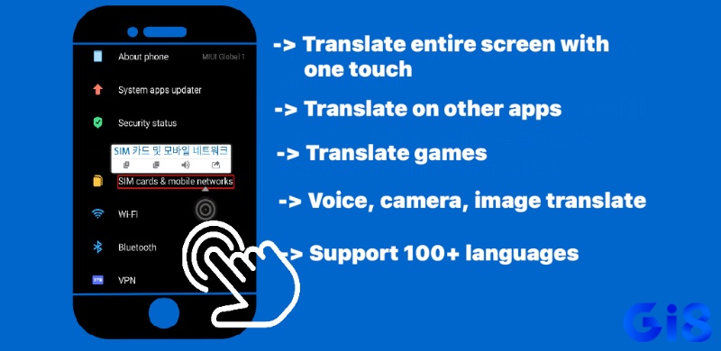 Tap to Translate On Screen giúp người chơi hiểu nhanh nội dung game ngoại ngữ