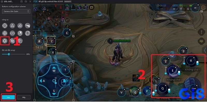 Chơi game liên quân mobile trên pc giúp quan sát rõ hơn mà không cài game vào môi trường Android ảo